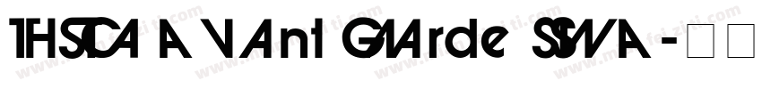 ITC Avant Garde SWA字体转换